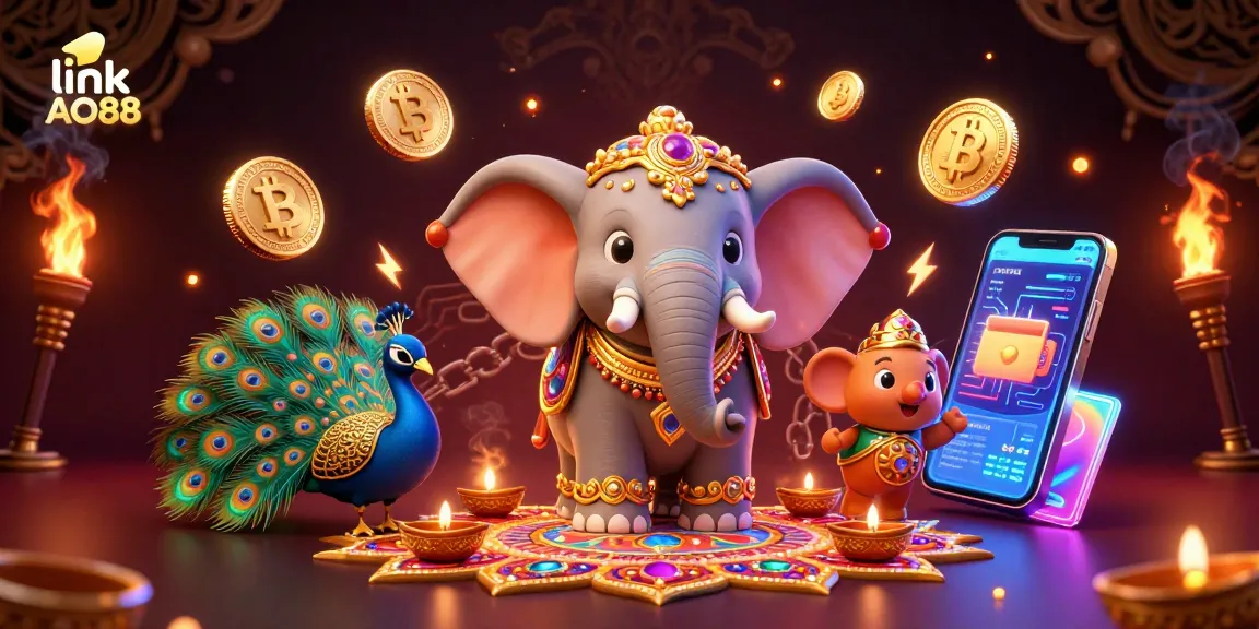 Spin the reels with vibrant scenes showcasing the link AO88 online casino experience filled with excitement.