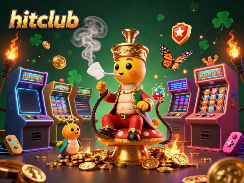 Experience exhilarating gaming at hitclub with vibrant 3D cartoon illustrations depicting a rich casino atmosphere and layered gameplay elements.