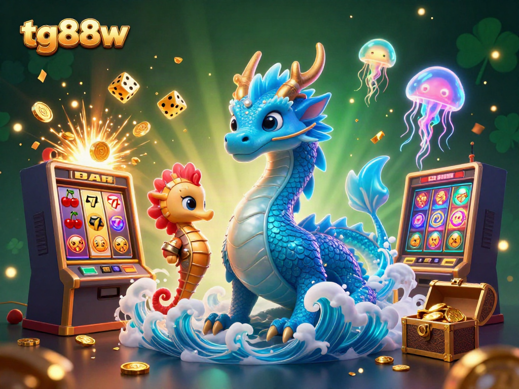 Engage in thrilling gameplay at tg88w featuring a vibrant underwater casino scene with dynamic characters and games.