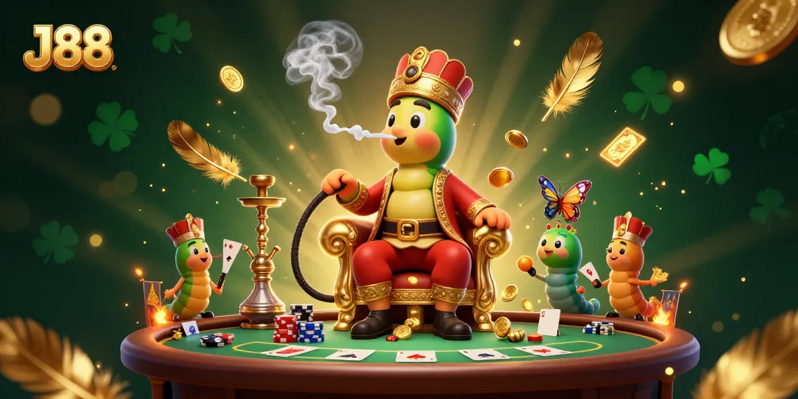 Experience the colorful J88 casino game atmosphere with our fun, immersive poker scene.