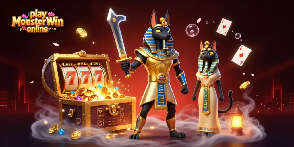 Engage with your favorite games and play MonsterWin online in an ancient Egyptian casino world.