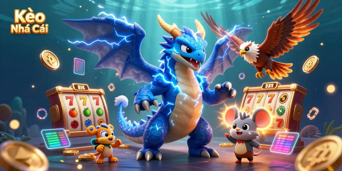 Kèo Nhà Cái unleashes vibrant slot gaming action with thrilling characters and dynamic elements.