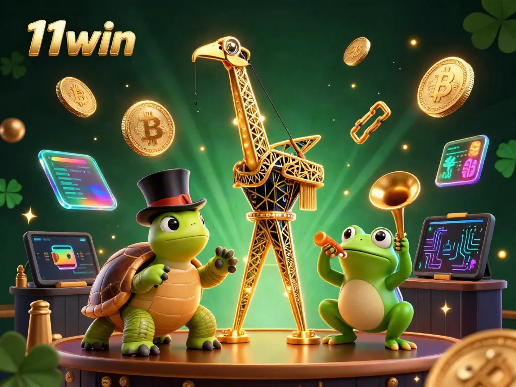 Experience thrilling gameplay at 11win with vibrant characters and captivating symbols in this stunning scene.