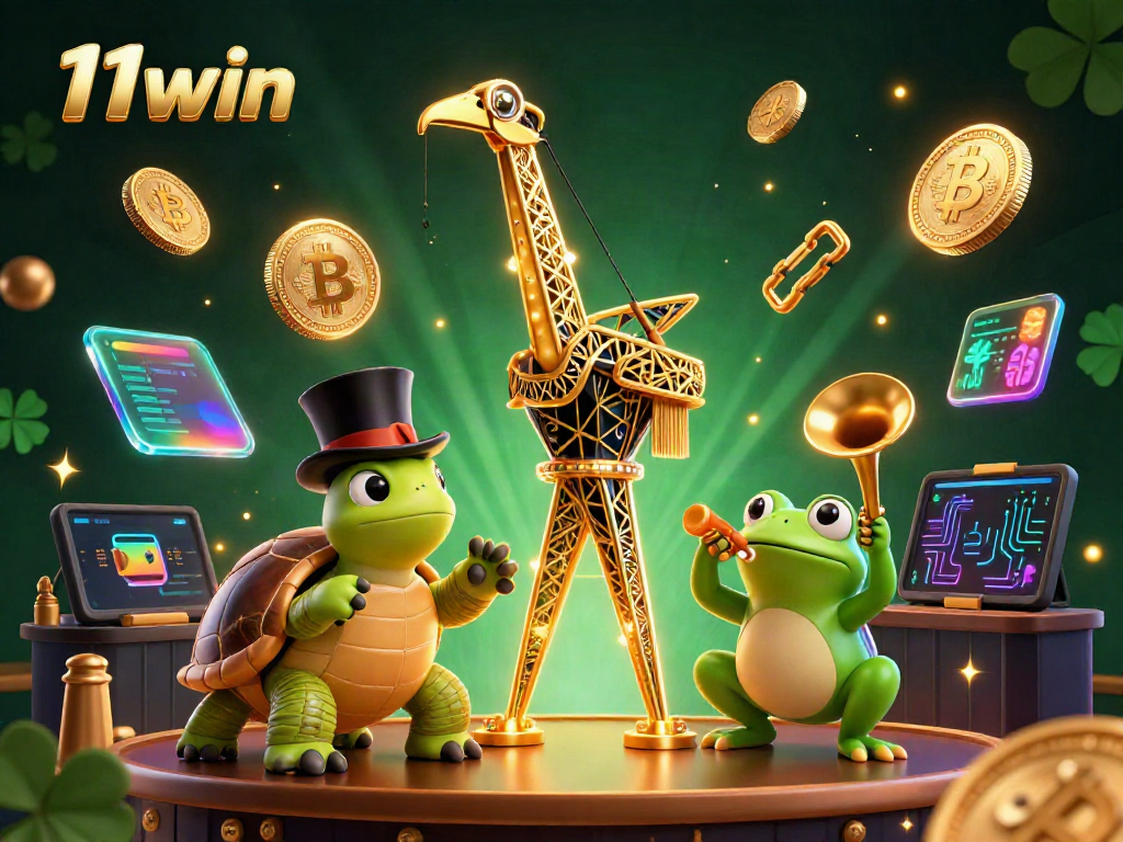 Experience thrilling gameplay at 11win with vibrant characters and captivating symbols in this stunning scene.