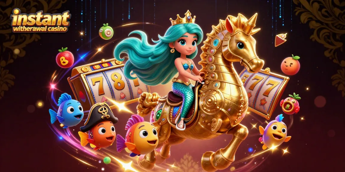 Experience fast payouts with the instant withdrawal casino in a vibrant underwater scene