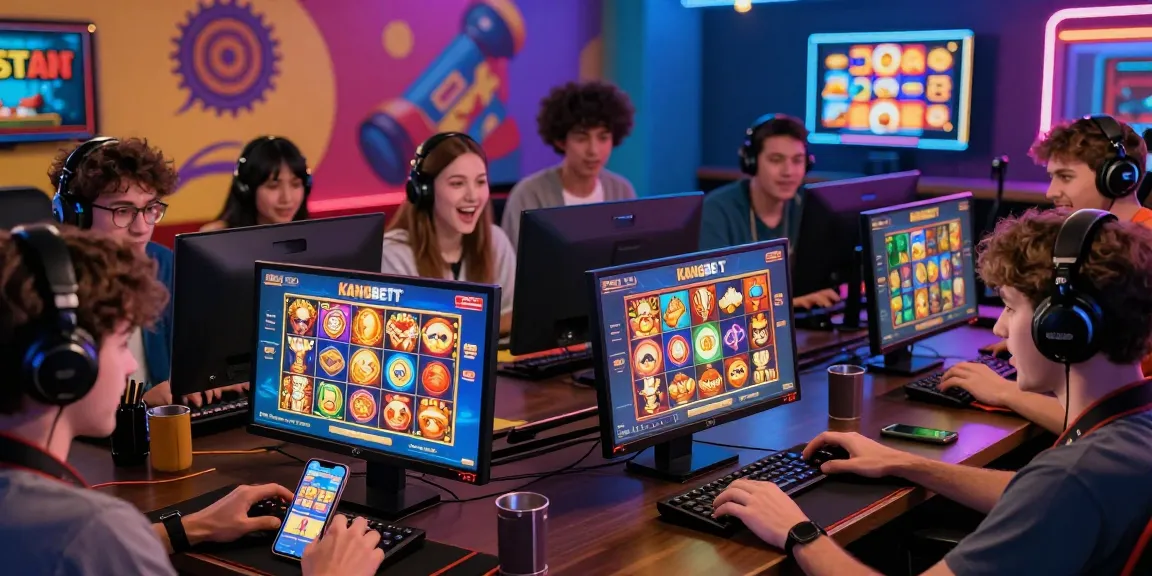 Slot online KANGBET dengan pemain beragam menikmati permainan dalam suasana yang energik dan modern.