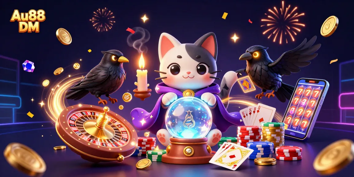 Experience the magic of Au88 DM with vibrant casino characters and exciting game elements.