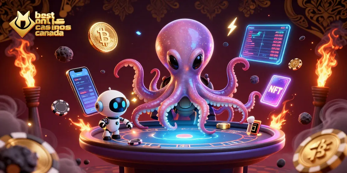Engage with the best online casinos Canada featuring an alien octopus and holographic poker.