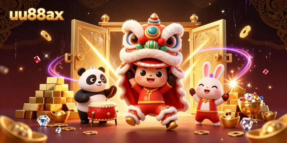 Experience the excitement of uu88ax with vibrant 3D casino graphics, showcasing a festive atmosphere and thrilling games.