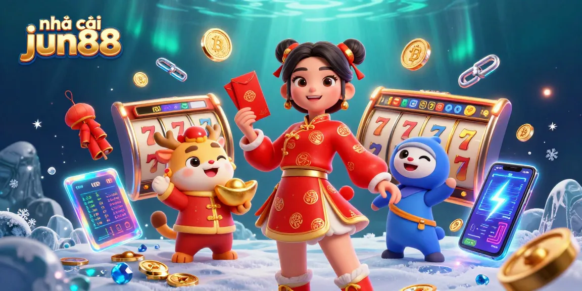 Experience the thrill of winning at nhà cái jun88 with vibrant Lunar New Year celebration elements.