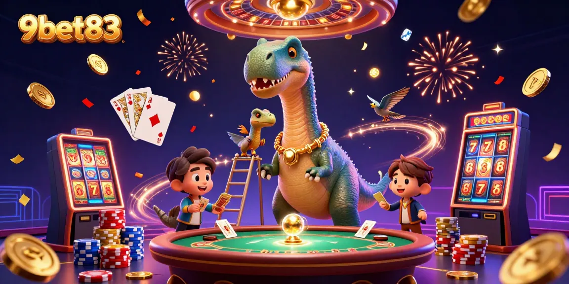 Experience excitement at 9bet83 with colorful casino elements and thrilling games.