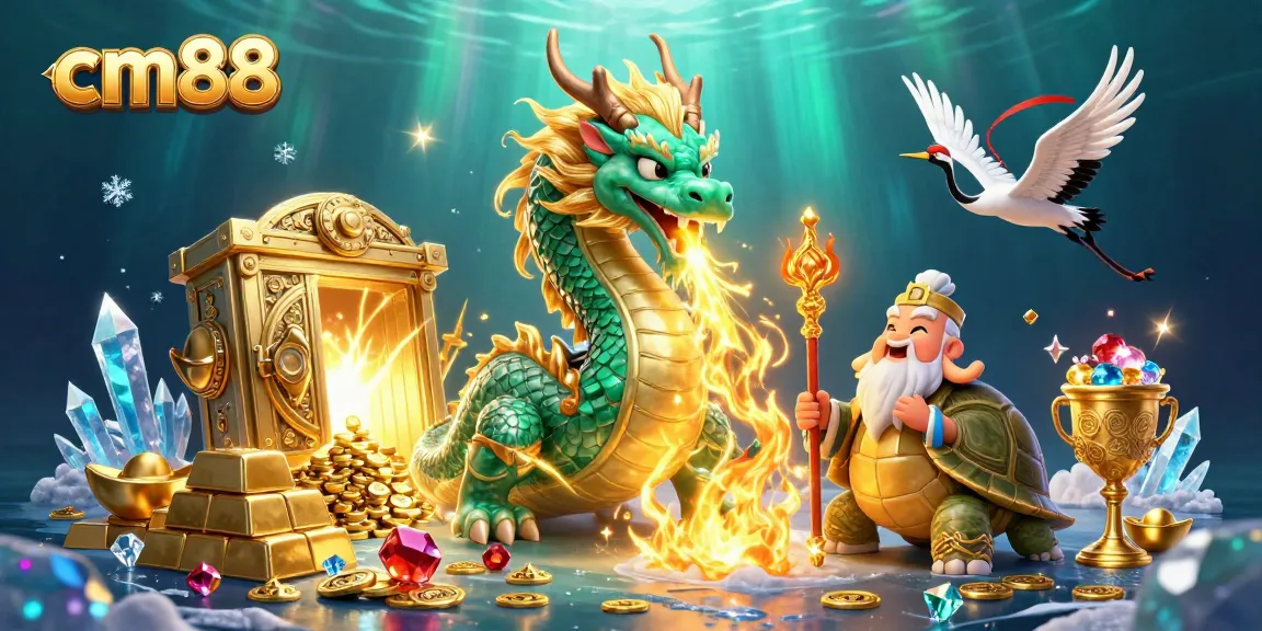 Experience the thrill of cm88 with a vibrant illustration of a magical casino adventure featuring iconic gaming elements.