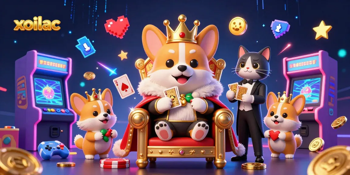 Xoilac brings gaming excitement to life with vibrant characters and casino-themed action.