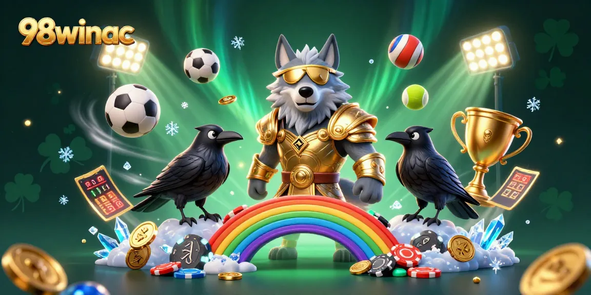 Win big at 98winac with thrilling sports betting on a colorful 3D casino scene