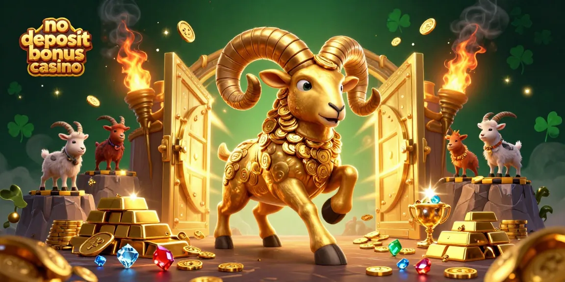 Experience the thrill of a no deposit bonus casino adventure with golden treasures and vibrant characters.